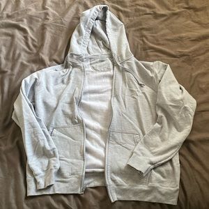 Grey Zip Up Jacket